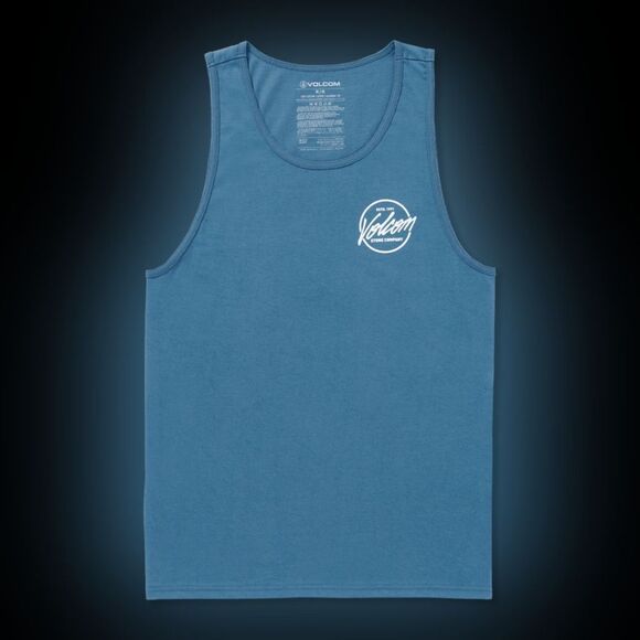 Volcom Men's Classic Blue Tank Top - Picture 1 of 2